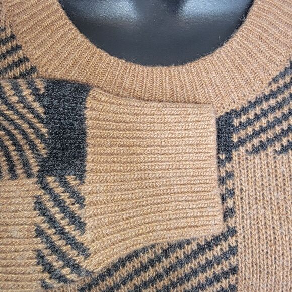 Madewell Crewneck Sweater Dress in Buffalo Check Plaid size Medium - Picture 4 of 7